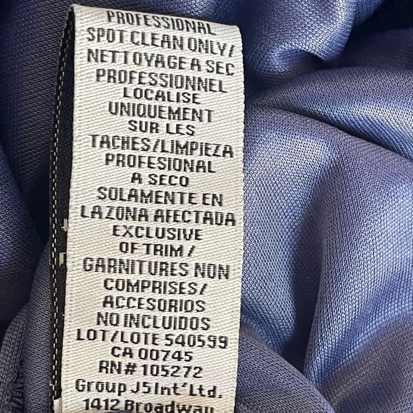 JS Collections Navy and Silver Beaded Dress - Picture 14 of 16